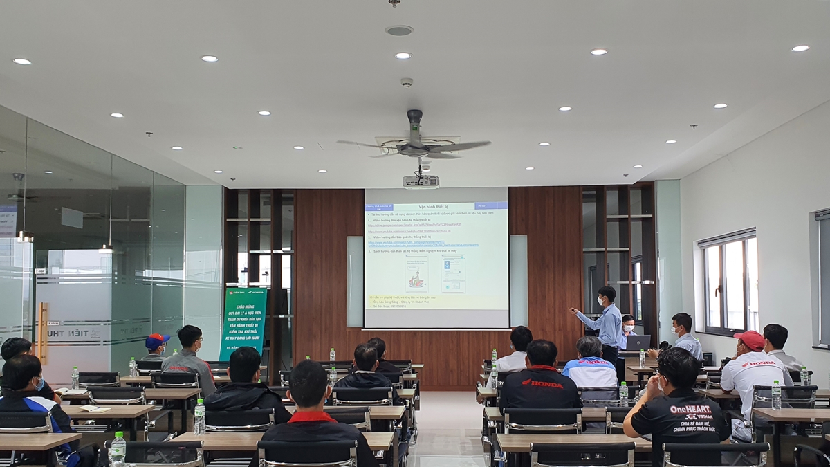 Tiến Thu Phối Hợp Thực Hiện Dự Án Thí Điểm Kiểm Tra Khí Thải Xe Máy Tại Đà Nẵng.