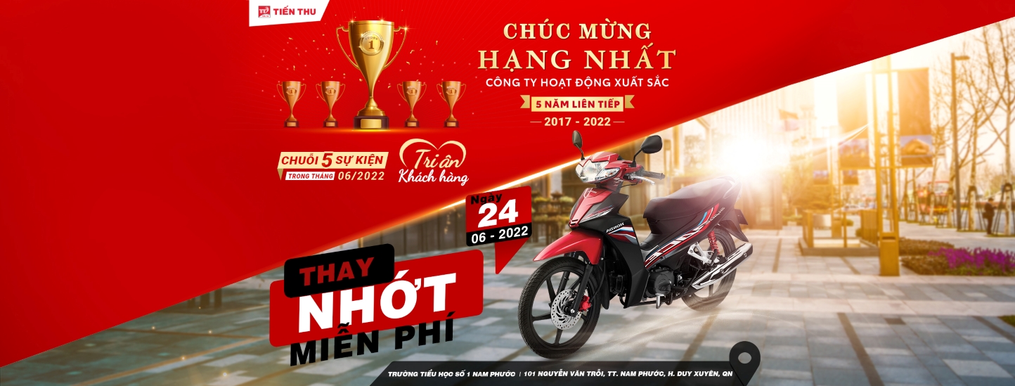 HEAD Tiến Thu 2 Tổ Chức Chương Trình Thay Nhớt Miễn Phí Xe Honda