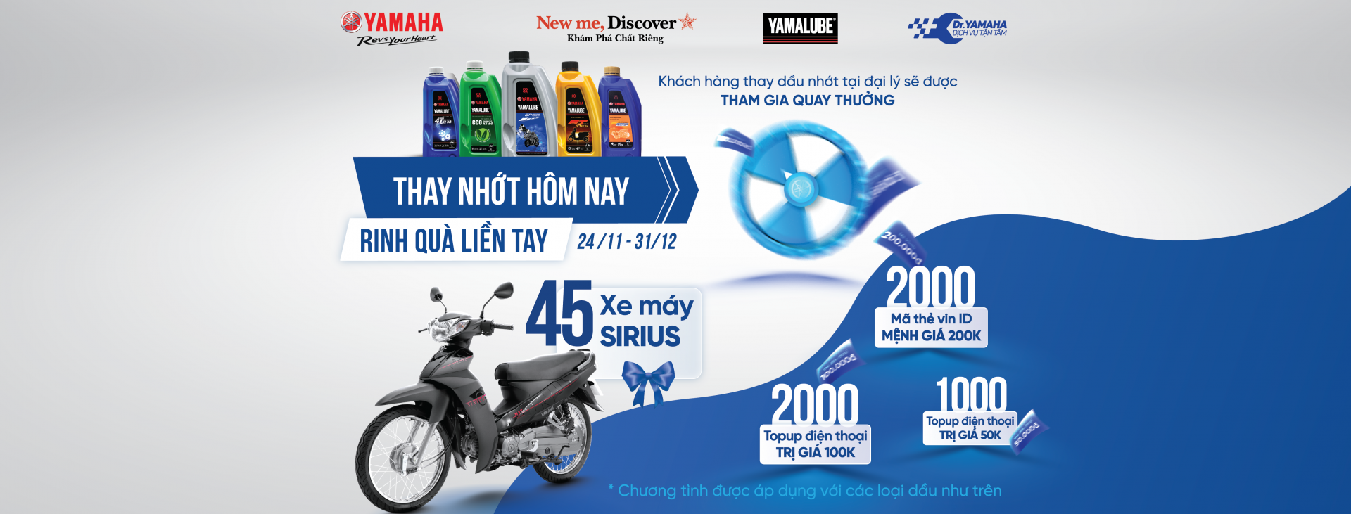 Thay Nhớt Yamaha Hôm Nay - Rinh Quà Liền Tay