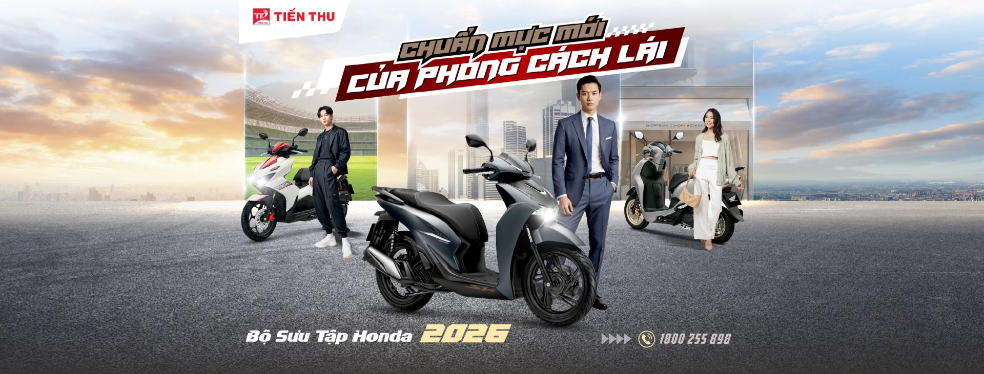 Chuẩn Mực Mới - Bộ 3 Tay Ga Honda 2026 Hoàn Toàn Mới