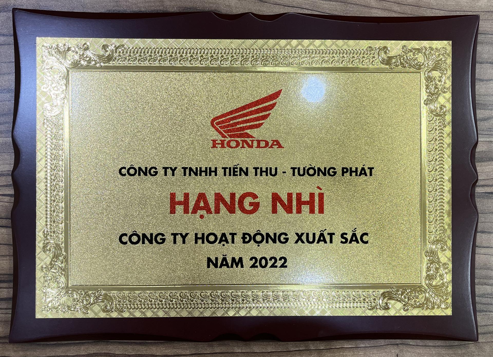 Hạng Nhì Công Ty Hoạt Động Xuất Sắc Năm 2022